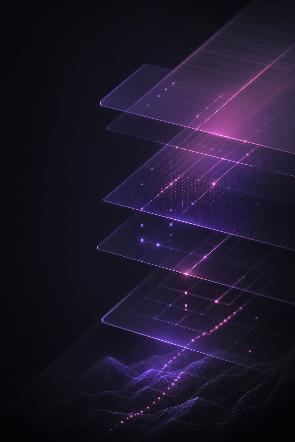 Abstract technical crawl console atmosphere